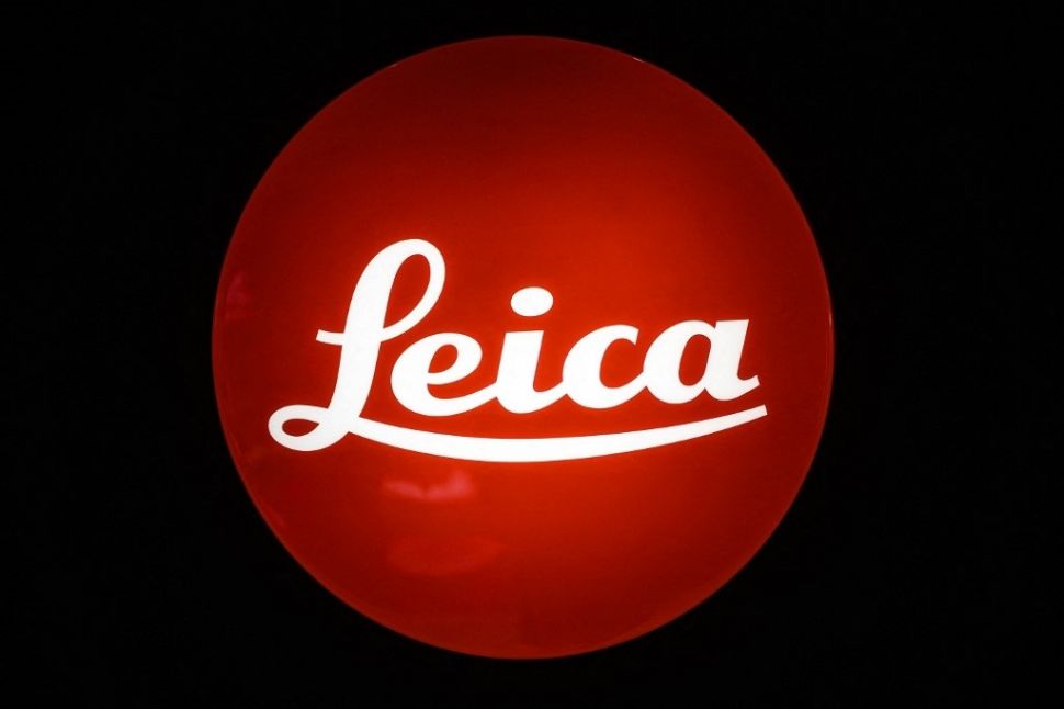 Logo Leica. [Charly Triballeau/AFP]
