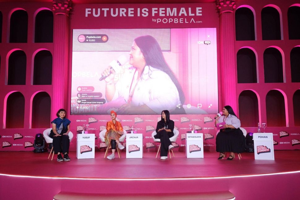 Sesi diskusi di Indonesia Millennial and Gen-Z Summit 2022 yang mengangkat topik Women's ‘How to Gain A Respected Position in A Patriarchal Culture.’ (Dok: IDN Media)