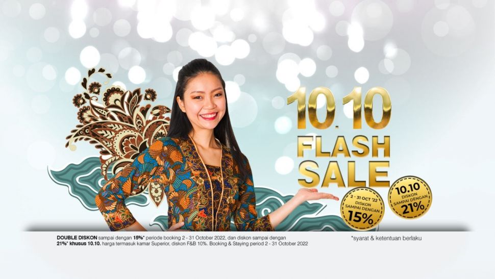 10.10 Flash Sale, penawaran spesial dari BATIQA Hoteld si bulan Batik. (Istimewa)