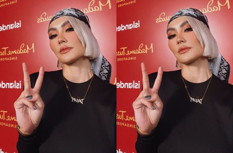 Momen Agnez Mo Jumpa 'Kembaran' di Madame Tussauds (Instagram/@agnezmo)