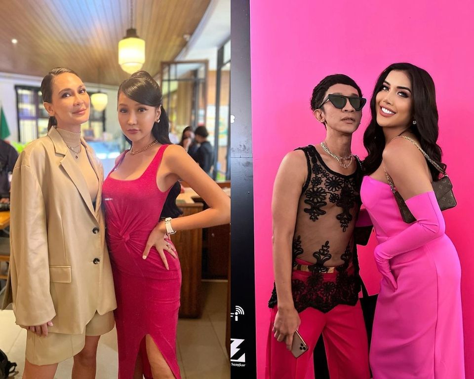 Adu Gaya Lucinta Luna VS Millen Cyrus di Event Caren Delano. (Instagram/millencyrus dan lucintaluna_manjalita)