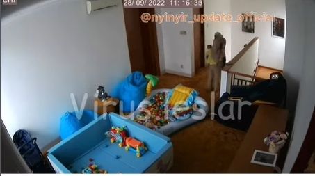Terbaru, di media-media sosial, beredar CCTV yang diklaim merekam peristiwa penganiayaan Rizky Billar terhadap Lesti Kejora. [Instagram]