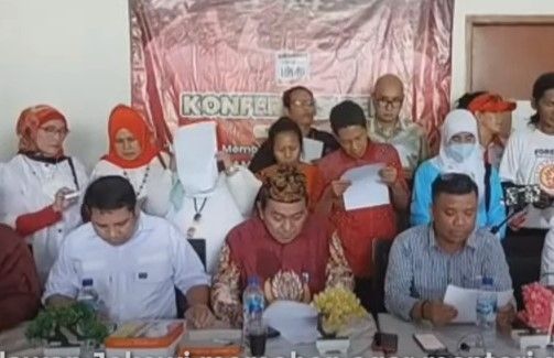 Konferensi pers Relawan Jokowi (tangkapan layar/ YouTube)