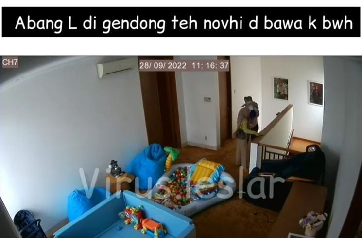 Momen Lesti Kejora Terekam CCTV (instagram/@virus.leslar)