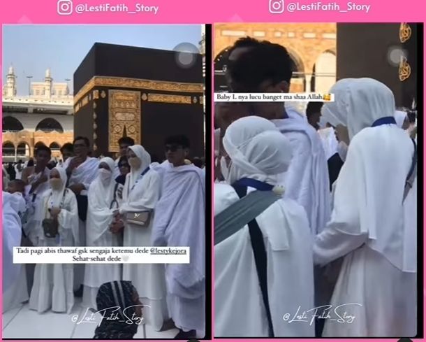 Potret Kakak Lesti Kejora Ajak Tunangan Umrah (Instagram/@lestifatih_story)