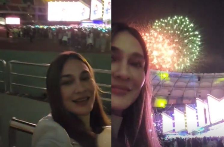 10 Potret Luna Maya Di Korea Selatan, Liburan Mahal Demi Nonton Konser BTS