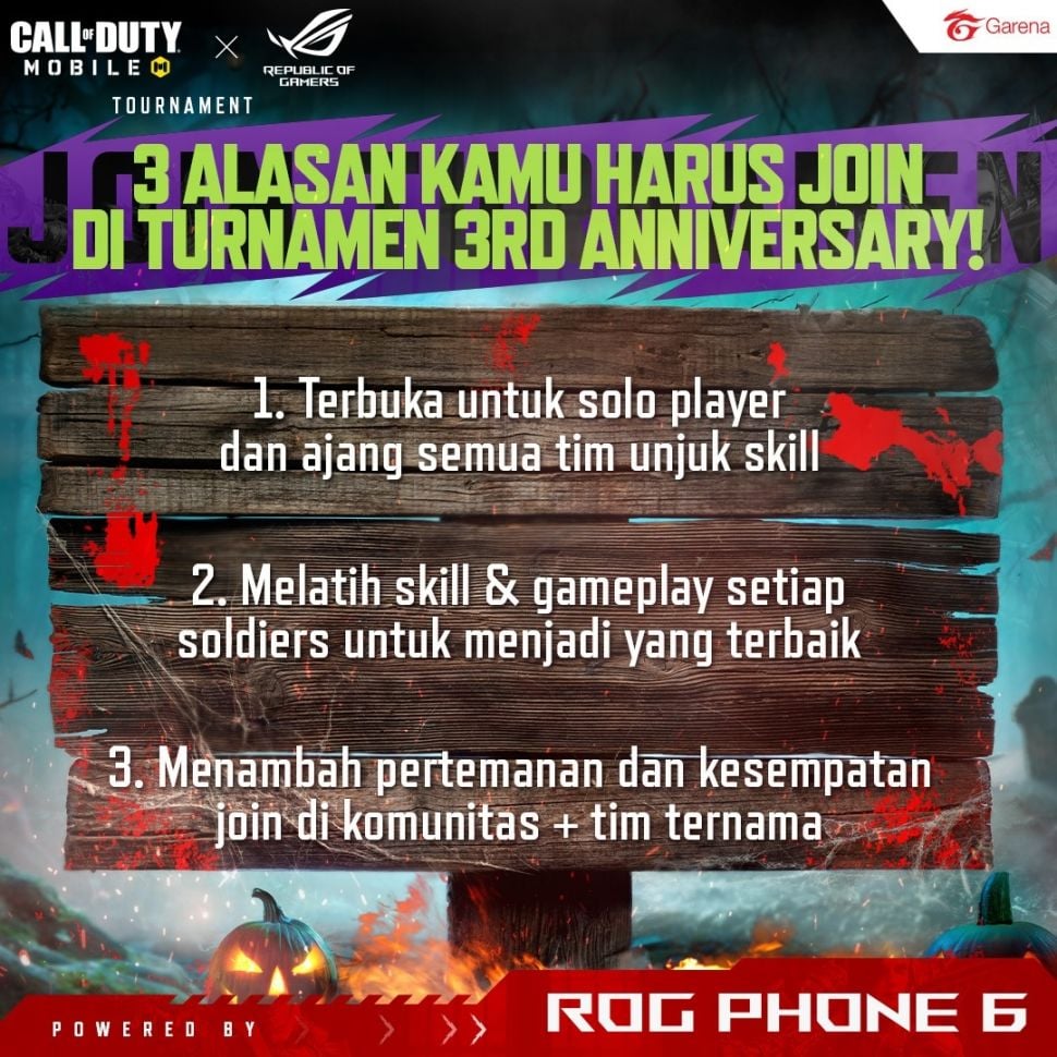 CODM X ROG Phone 6. [Garena Indonesia]