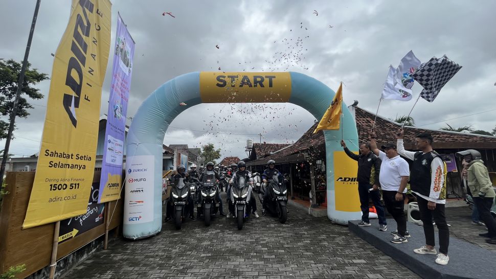 Adira Finance Ajak Puluhan Riders Sambangi Desa Wisata Ramah Berkendara (Dok. Adira Finance)