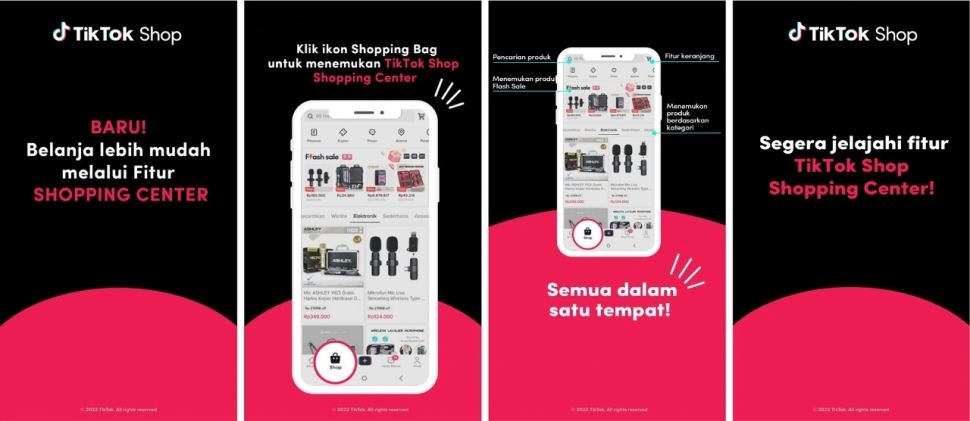 Fitur baru TikTok Shop, Shopping Center. [TikTok Indonesia]