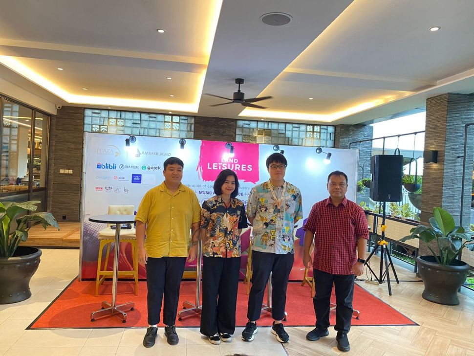 Haris Susanto - Managing Director Ambarrukmo Group, Surya Ananta - General Manager Plaza Ambarrukmo, Venia Jessica - Project Director Land of Leisures 2022, Christoper Allen - Head of Activation Land of Leisures 2022.