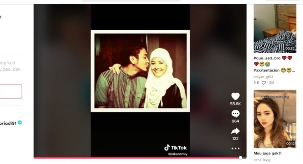 Natasha Rizky dan Dimas Anggara (TikTok)