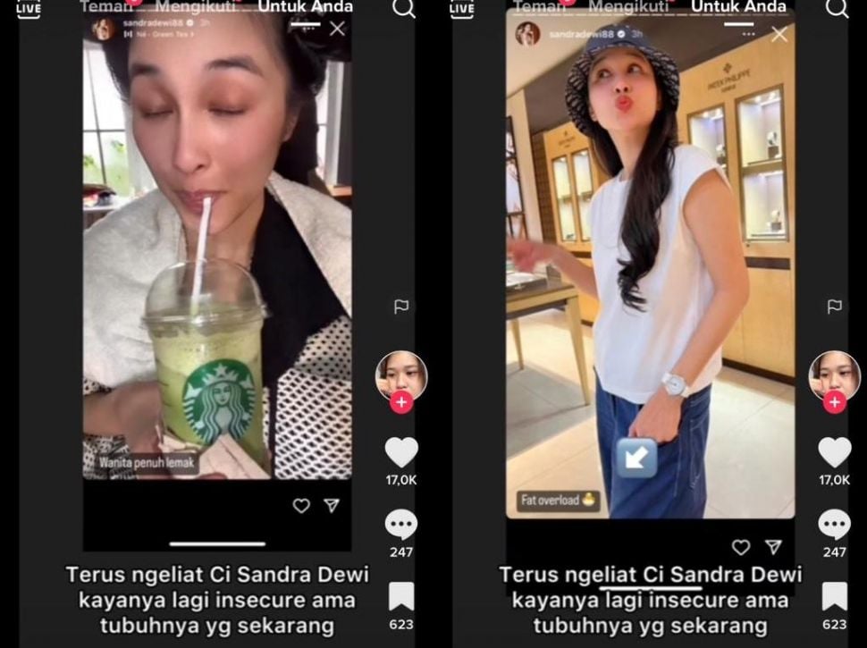 Sandra Dewi disebut humblebrag (TikTok)