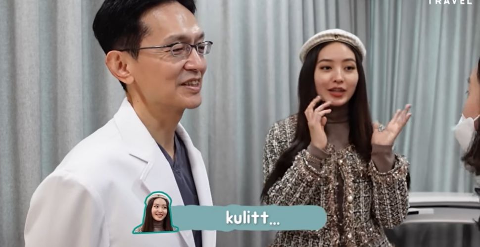 Momen Natasha Wilona perawatan di Korea. (YouTube/Natasha Wilona)