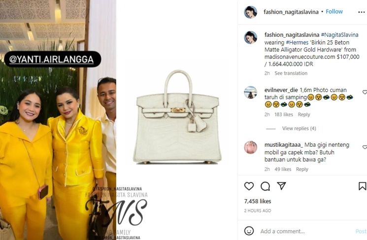 Koleksi Tas Mewah Nagita Slavina (instagram/@fashion_nagitaslavina)