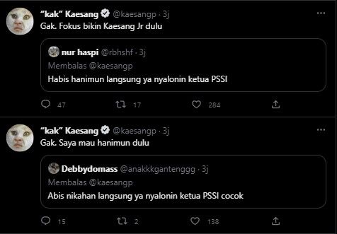 Cuiutan Kaesang Pangarep (Twitter)