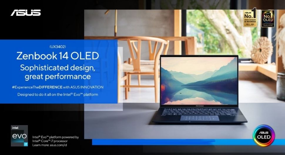 ASUS Zenbook 14 OLED (UX3402). (Istimewa)