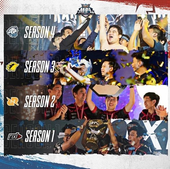 Juara MPL ID mulai dari season 1 dan season 4. [Instagram/@mpl.id.official]