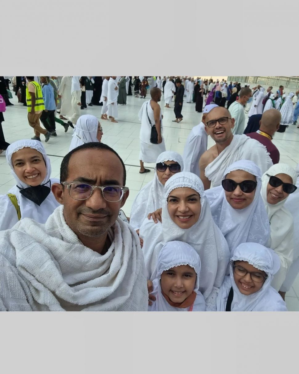 Potret Najwa Shihab umrah (Instagram/@najwashihab)