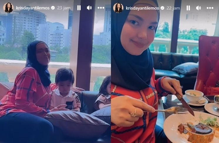 Momen akrab Krisdayanti dan Siti Nurhaliza (Instagram/@krisdayantilemos)