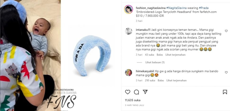 Barang Printilan Nagita Slavina yang Harganya Fantastis. (Instagram/fashion_nagitaslavina)