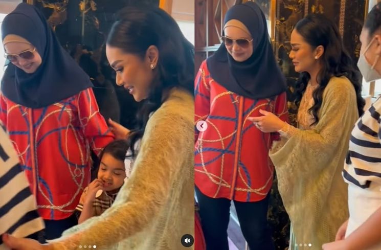 Momen akrab Krisdayanti dan Siti Nurhaliza (Instagram/@krisdayantilemos)