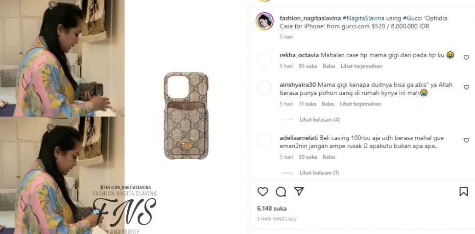 Barang Printilan Nagita Slavina yang Harganya Fantastis. (Instagram/fashion_nagitaslavina)