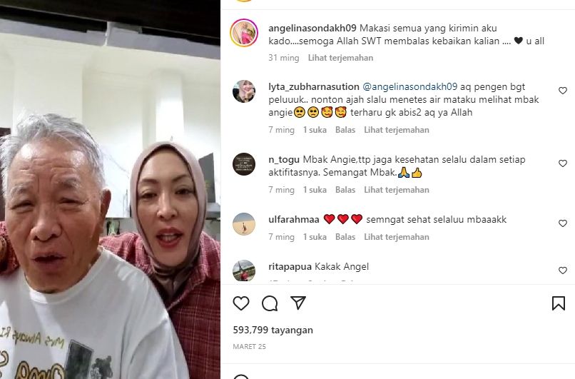 Potret Kebersamaan Angelina Sondakh dan Ayah. (Instagram/angelinasondakh09)