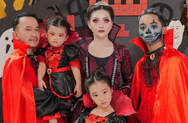 Potret anak artis rayakan Halloween (Instagram/@ruben_onsu)