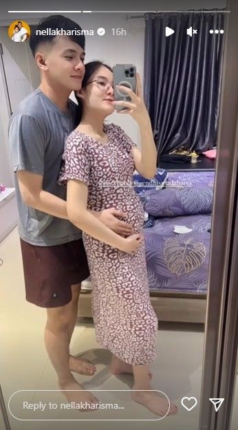 Potret baby bump Nella Kharisma. (Dok. Instagram)