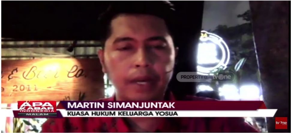 Martin Lukas Simanjuntak, Kuasa Hukum Keluarga Brigadir J (YouTube/ KOMPASTV)