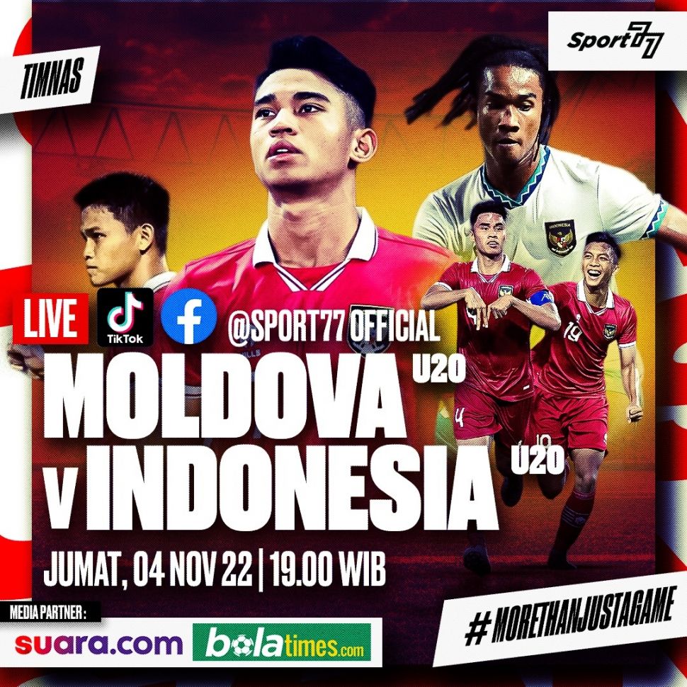 Timnas Indonesia vs Moldova. [Sport77]