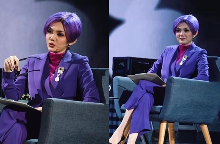 Potret Rina Nose cosplay jadi artis (Instagram/@rinanose16)