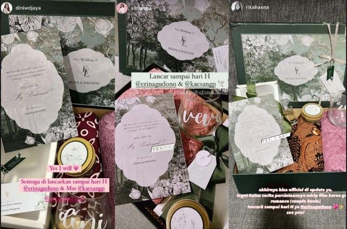 Kaesang Pangarep - Erina Gudono Mulai Sebar Undangan dan Paket Untuk Bridesmaid, Intip Isinya Lengkap Banget! (DOk: Instagram)