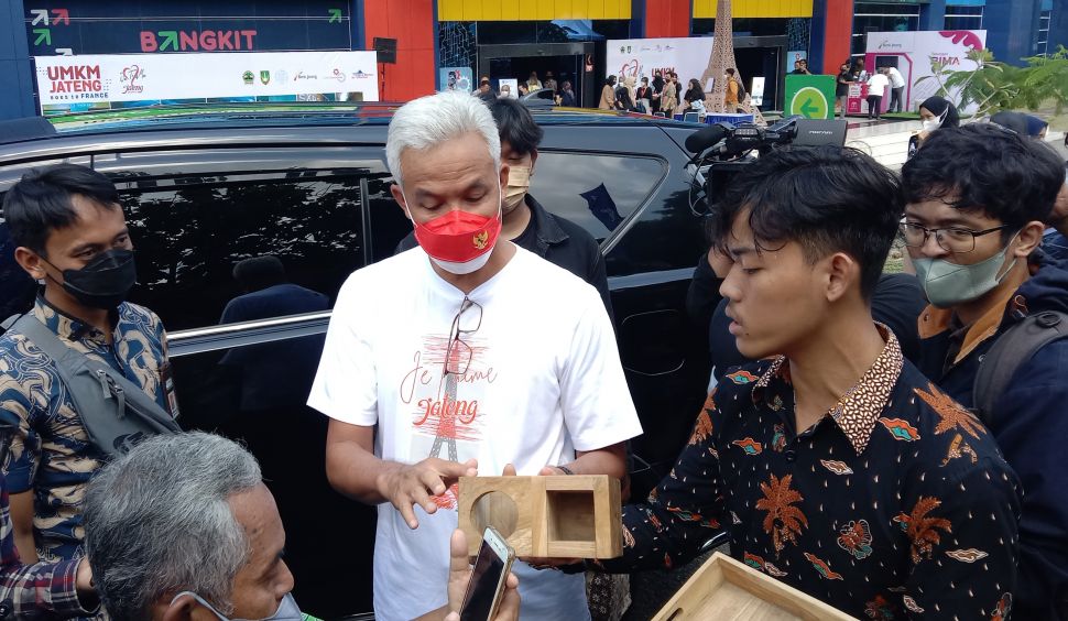Gubernur Jateng, Ganjar Pranowo saat di STP. [Suara.com/Ari Welianto]