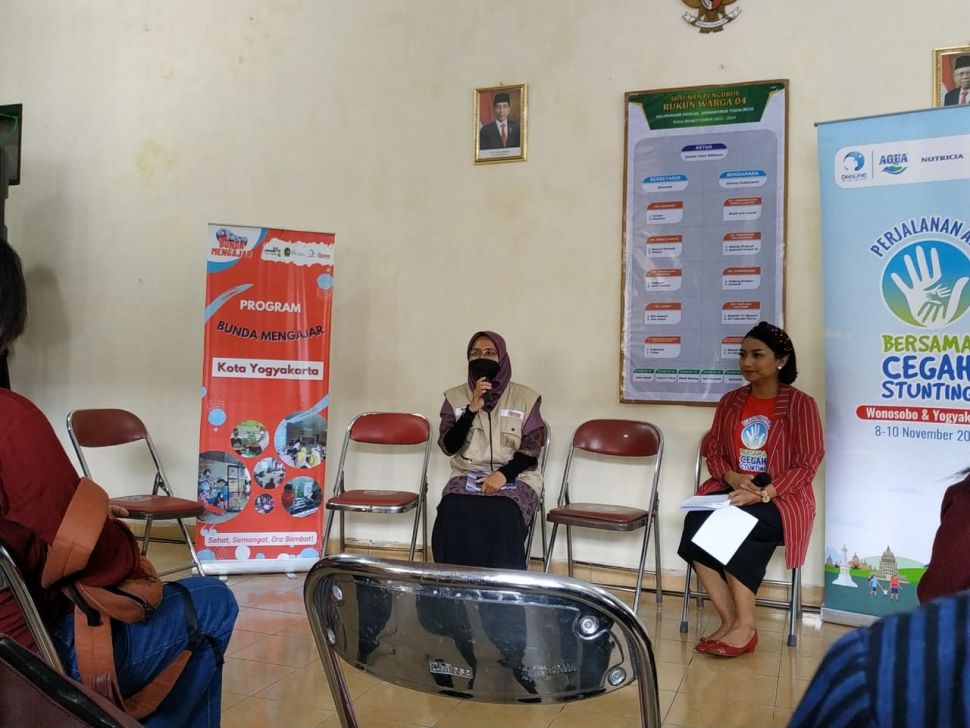 Pipit Nur Rahma, perwakilan Human Initiative DIY dalam rangkaian acara Perjalanan Aksi Bersama Cegah Stunting. (Suara.com/Yasinta)