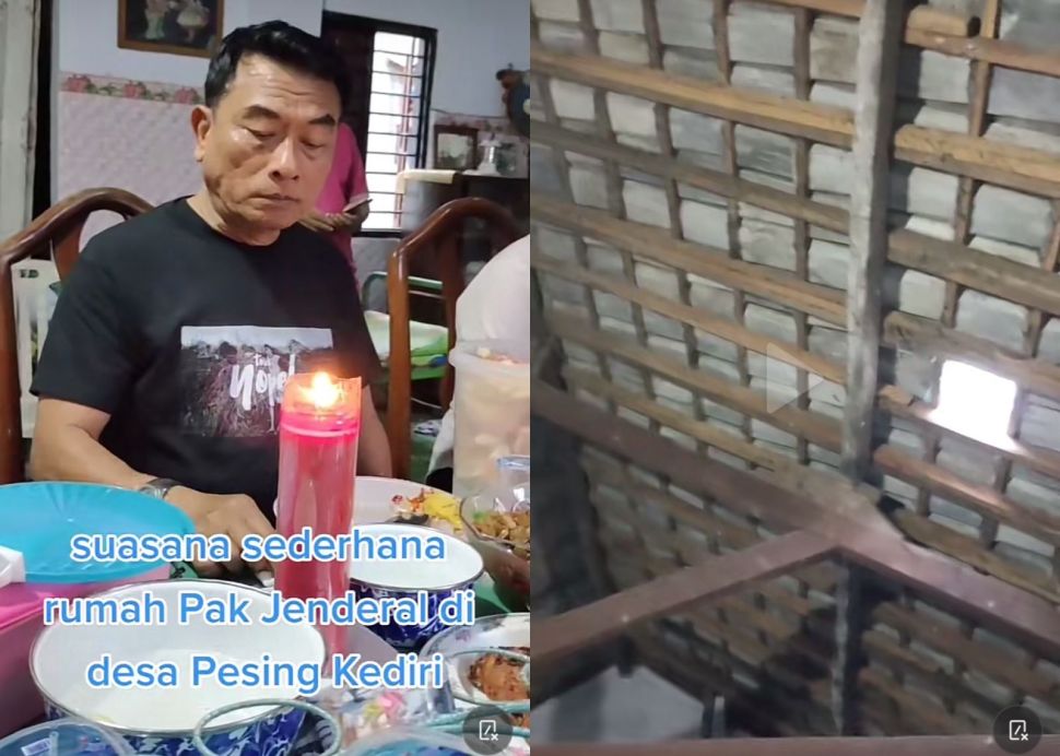 Potret kesederhanaan Moeldoko (TikTok/ bambangsaptono)