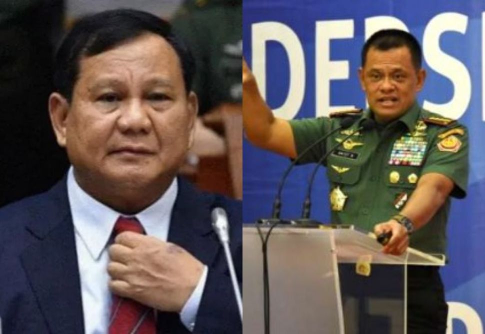 Prabowo dan Gatot (kolase)