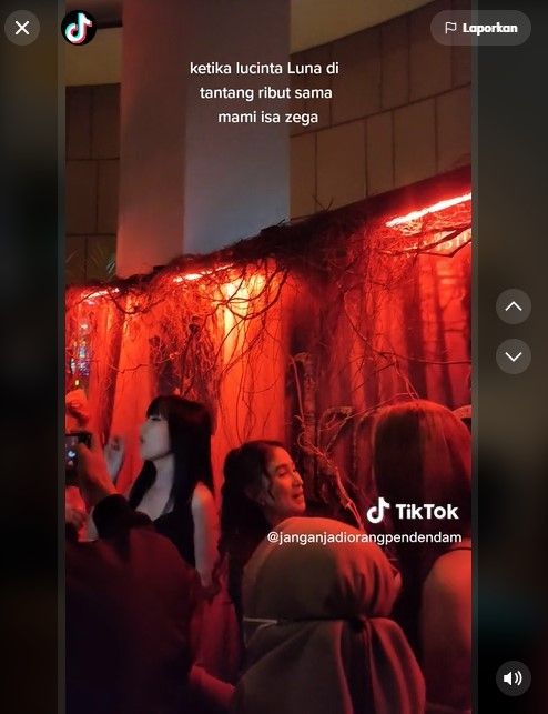 Lucinta Luna ribut dengan Isa Zega (TikTok)