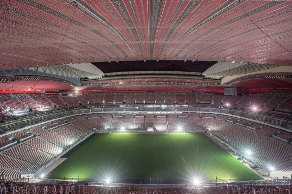 Lebih mengenal Stadion Al Bayt di Al Khor, venue Opening Ceremony Piala Dunia 2022 Qatar. [AFP]