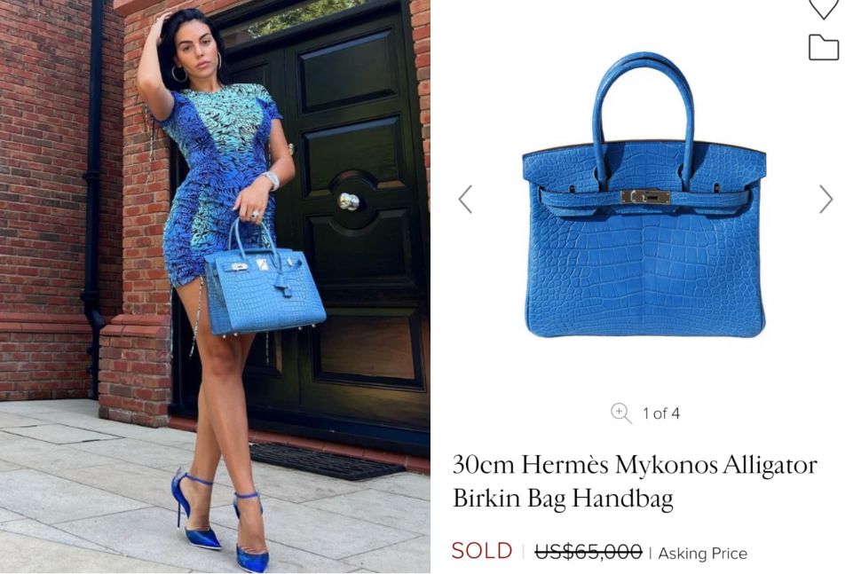 Georgina Rodriguez dengan Koleksi Hermes Miliaran (Instagram/1stdibs)