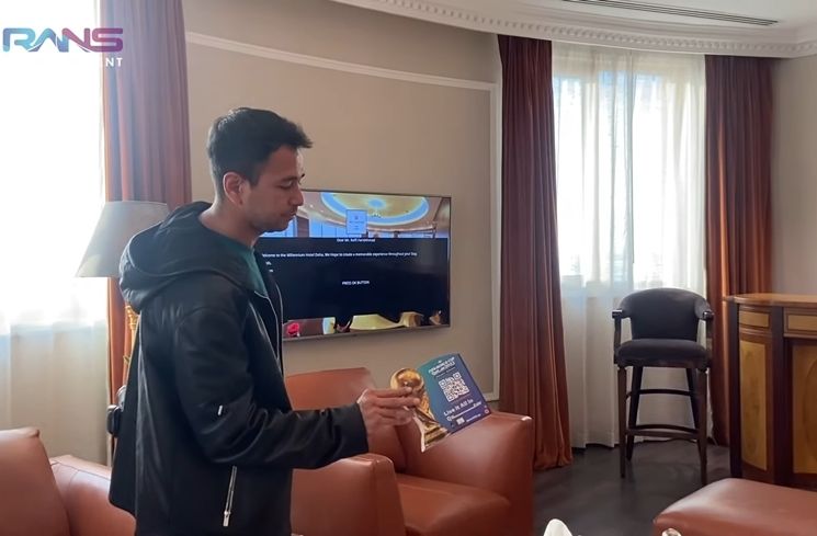 Kamar Hotel Raffi Ahmad di Qatar (YouTube Rans Entertainment)