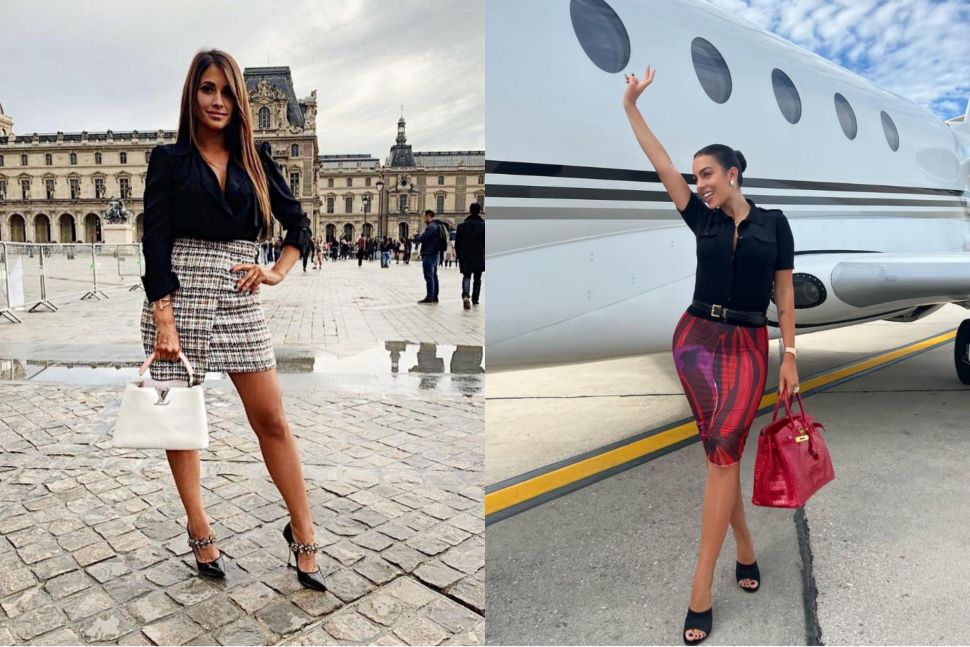 Adu gaya Antonella Roccuzzo dan Georgina Rodriguez (Instagram)