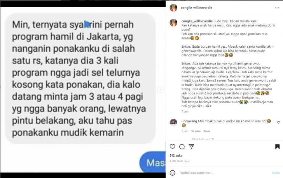 Syahrini diduga sempat menjalani program hamil (Instagram)