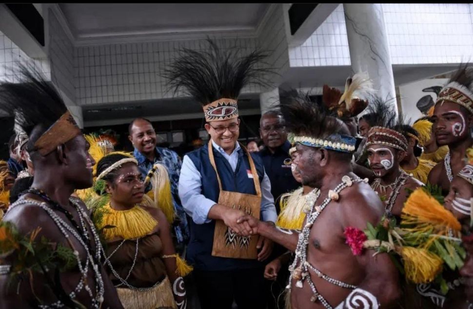 Bakal calon presiden dari Partai Nasdem Anies Baswedan melakukan safari politik ke Papua. (foto dok. Anies)