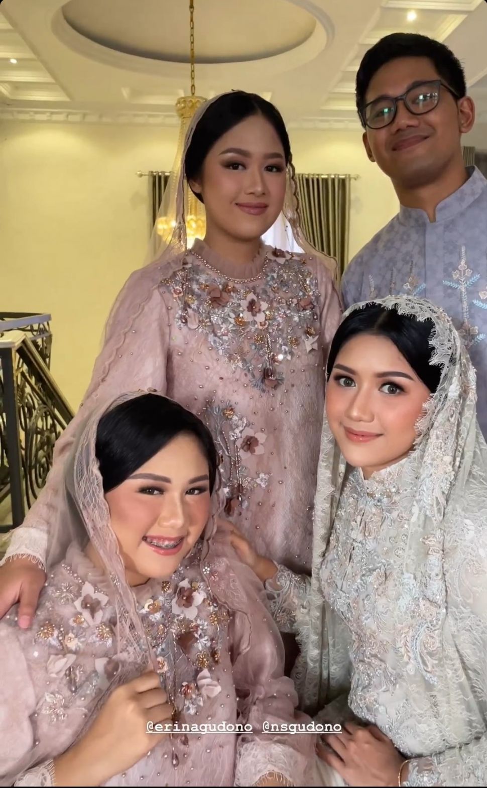 Erina Gudono bersama saudara kandungnya. (Dok. Instagram)