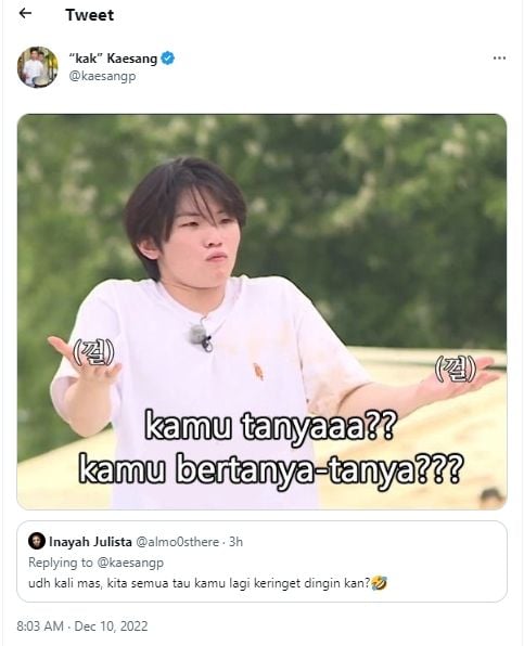 Tweet kocak Kaesang Pangarep  [Twitter/@kaesangp]