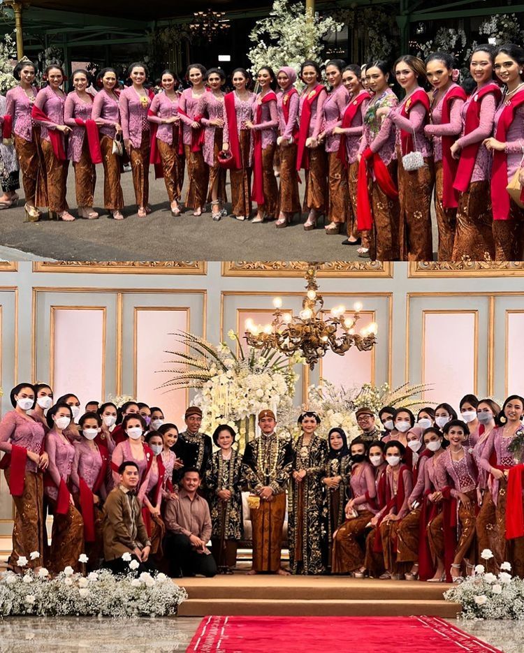 Momen Finalis Puteri Indonesia Jadi Bridesmaid Erina Gudono. (Instagram/eggyfegri)