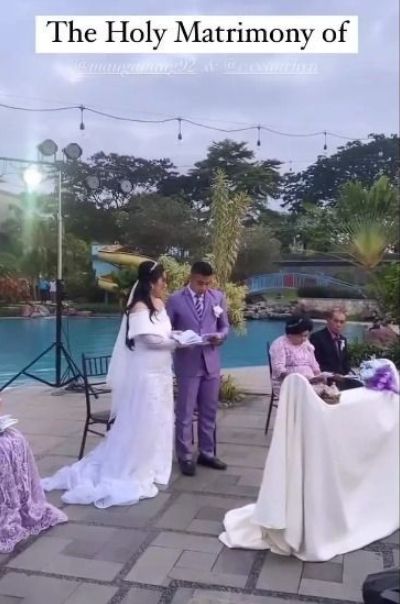 Momen Pernikahan Aprilio Manganang. (Instagram/joypetersonkairupan)