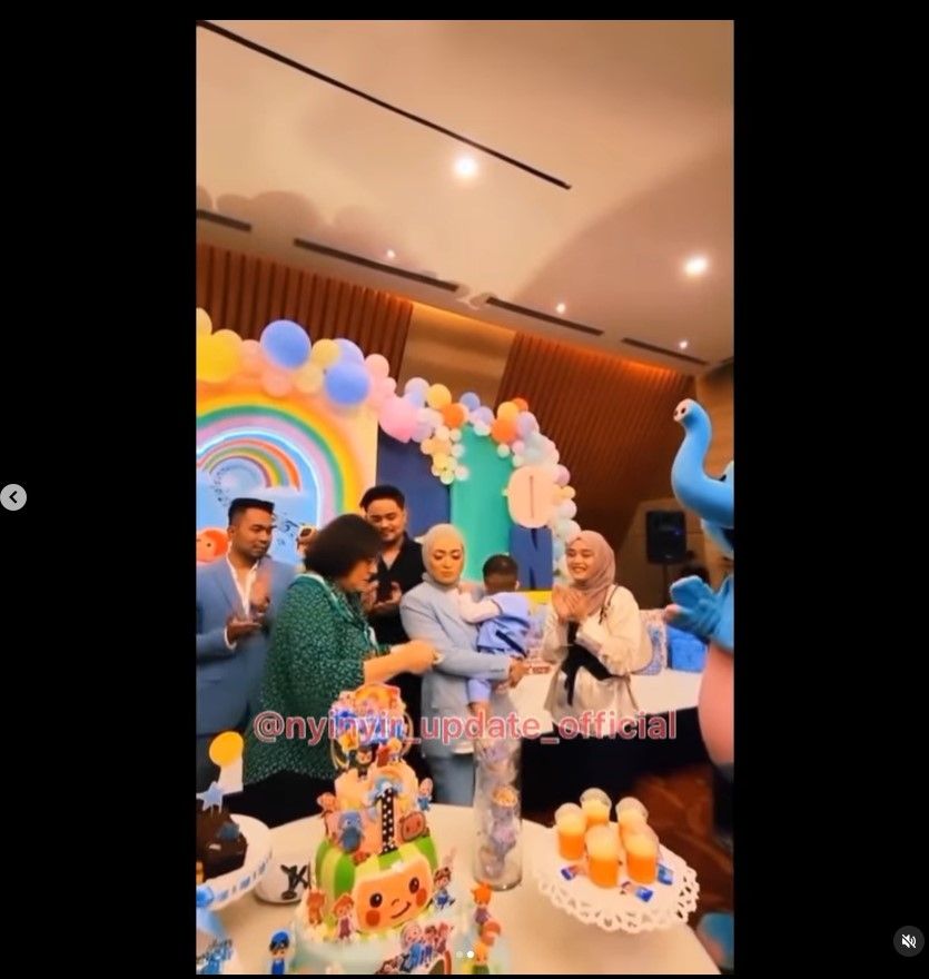 Momen Putri Delina Hadiri Ultah Adzam. (Instagram/@nathalieholscher)