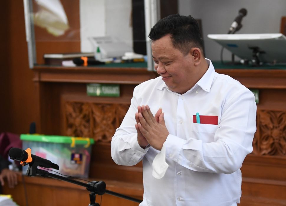 Terdakwa kasus pembunuhan berencana Brigadir Yosua Kuat Ma'ruf bersiap menjalani sidang lanjutan di PN Jakarta Selatan, Jakarta, Senin (12/12/2022). [ANTARA FOTO/Akbar Nugroho Gumay].